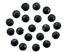 Gemas termopegables negra redonda 10mm x 20un 