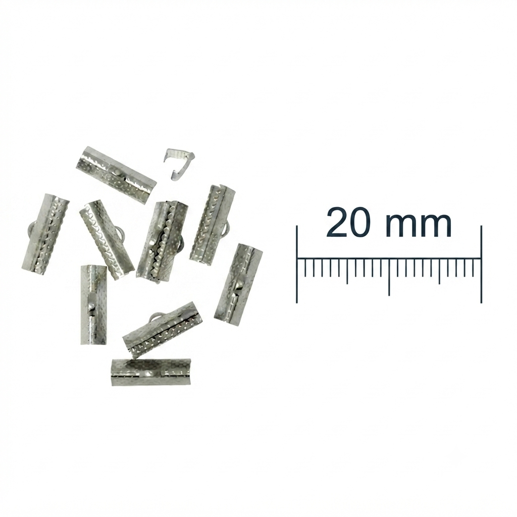 Cocodrilo metal plateado 20mm x 10g.