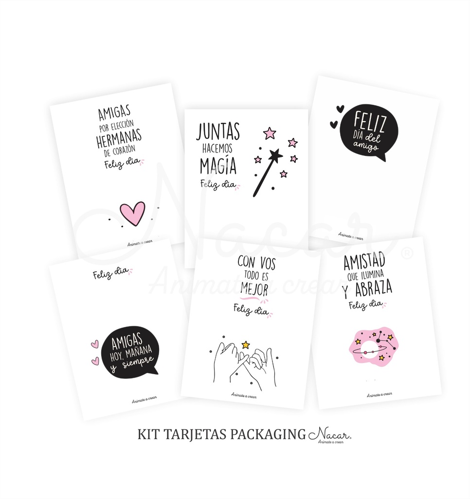 Tarjetas Imprimibles – Día de la Amistad