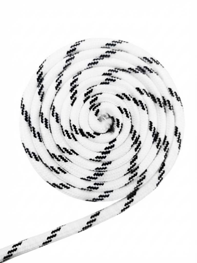 Galón Paracord jaspeado blanco 7mm x 1mt 
