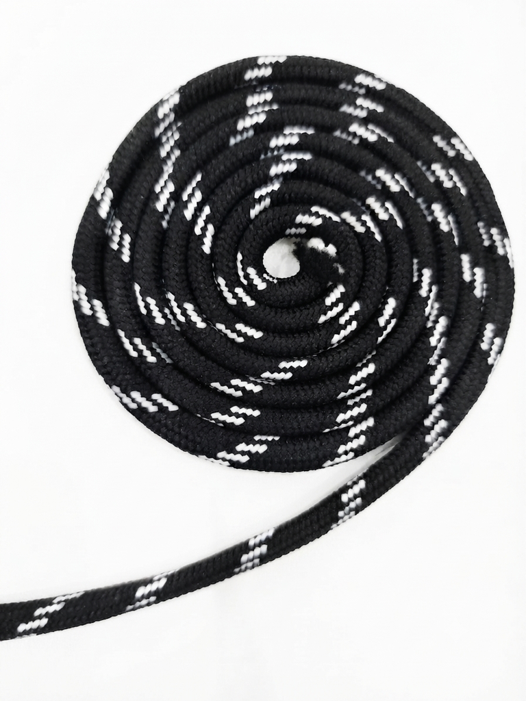 Galón Paracord jaspeado negro 7mm x 1mt 