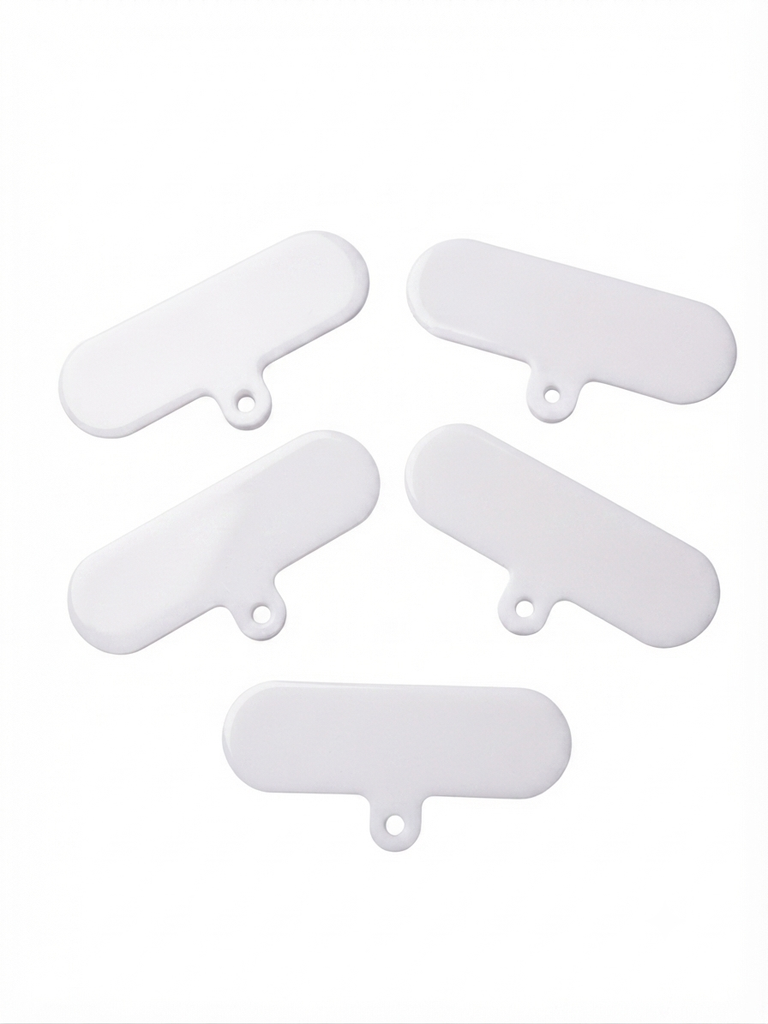 Soporte acrílico p/celular blanco 6,5x2mm x 5un 