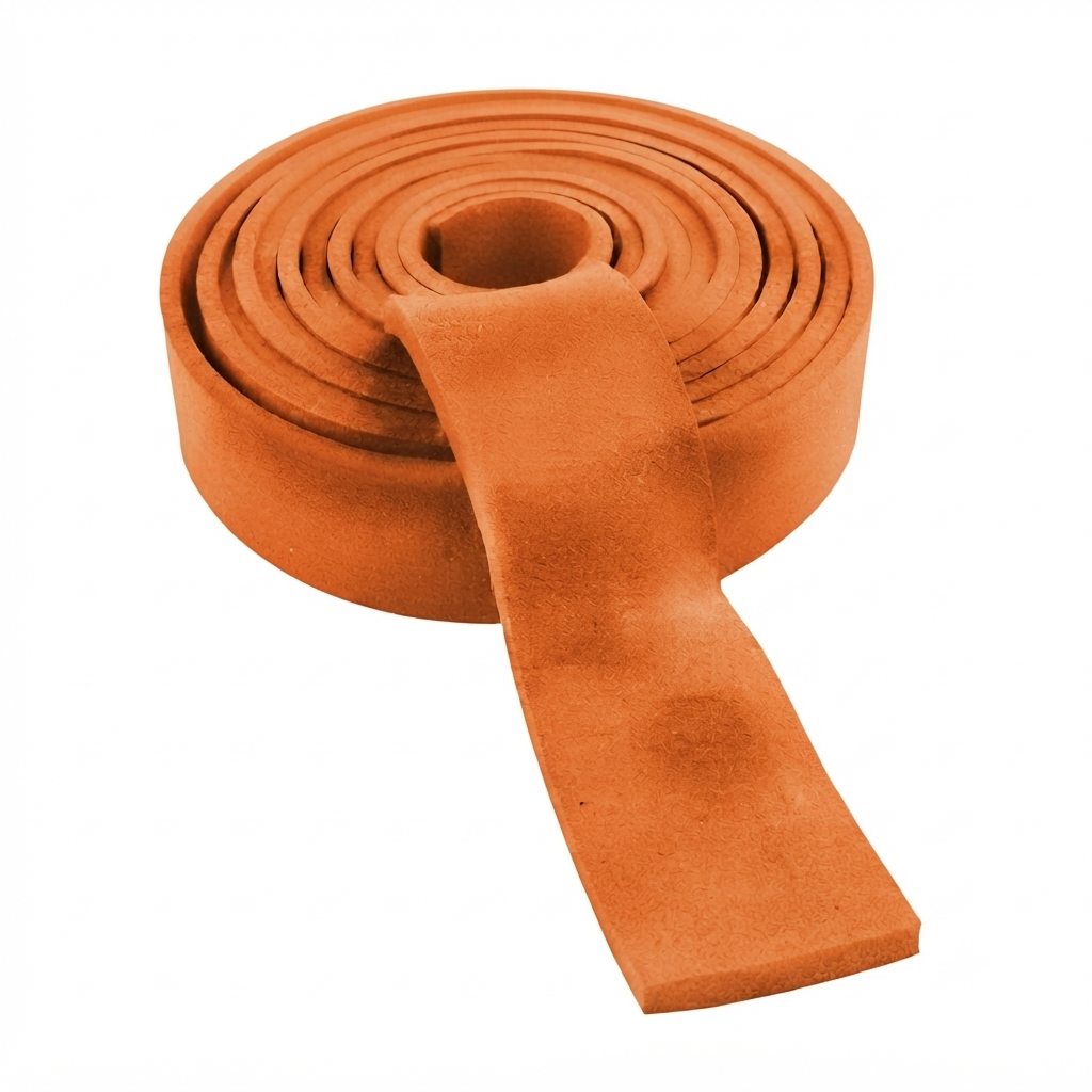 Cinta gamuza 30mm naranja  x 1mt.  