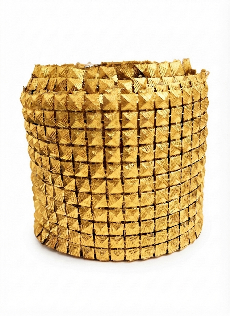 Falso Strass c/forma dorado #1 x 1mt