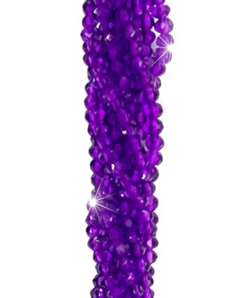 Cristal de roca 2mm violeta transparente (GC)  