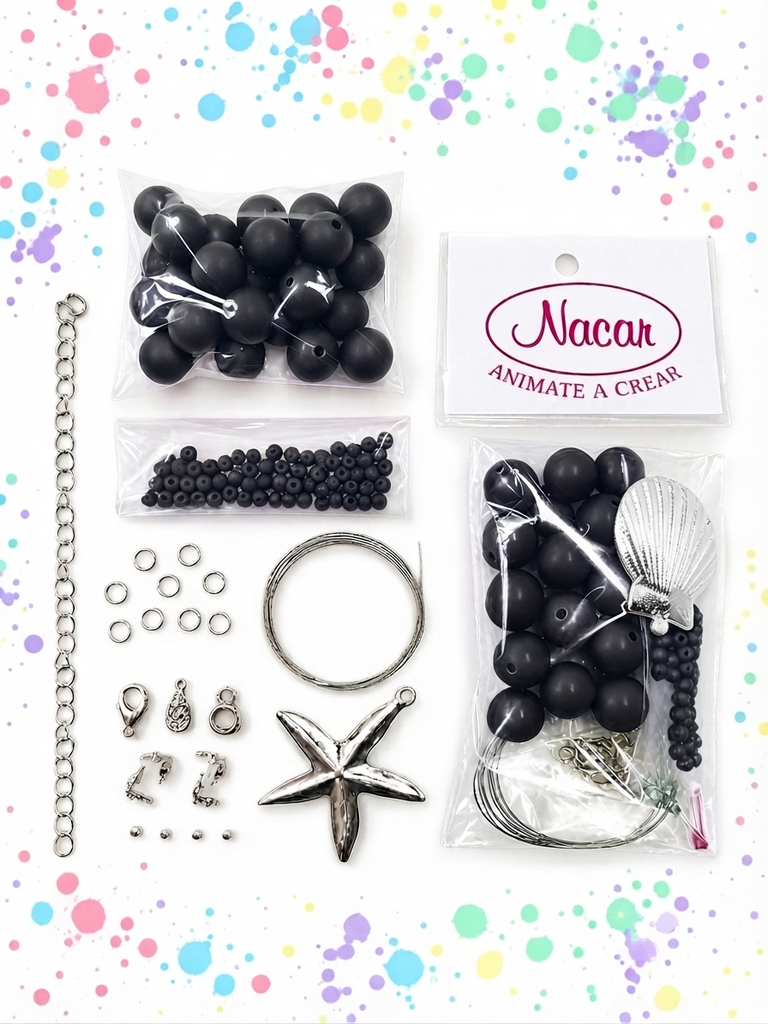  Set Collar Chicle Negro