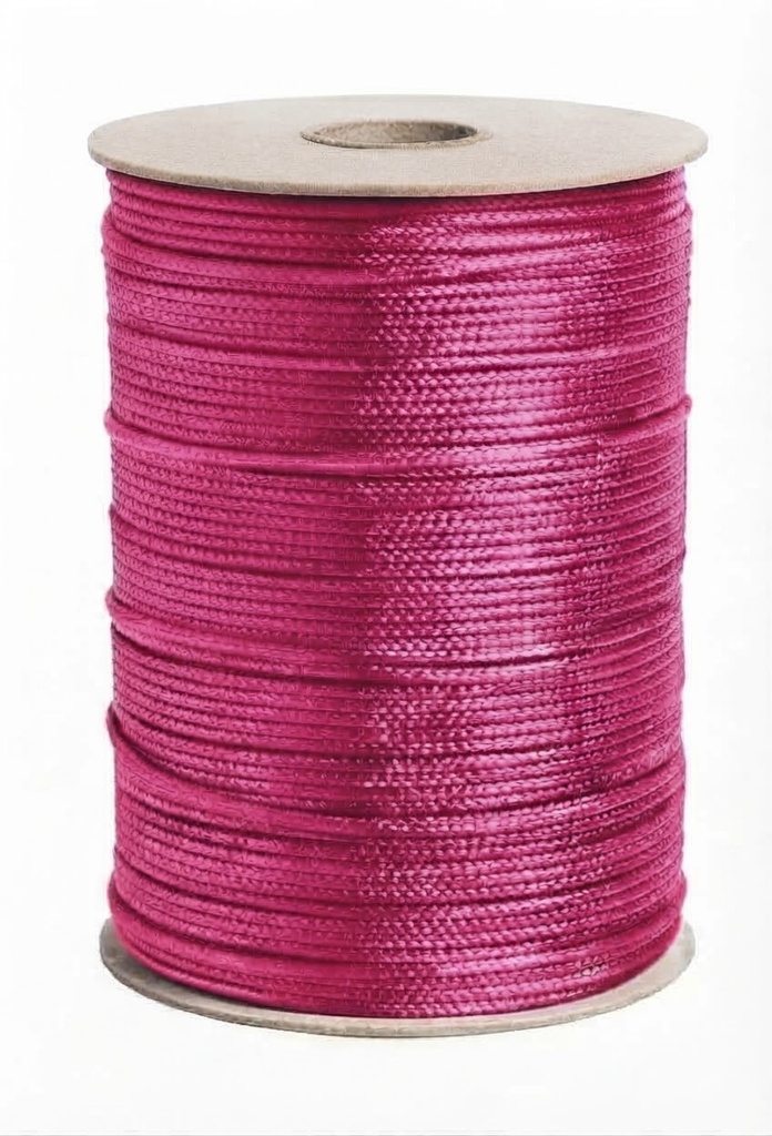 Cordón Coreano 1mm rollo rosa x 155mts 