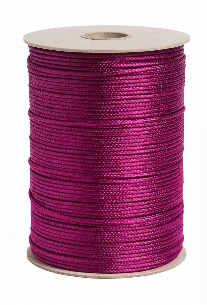 Cordón Coreano 1mm rollo magenta x 10mts  