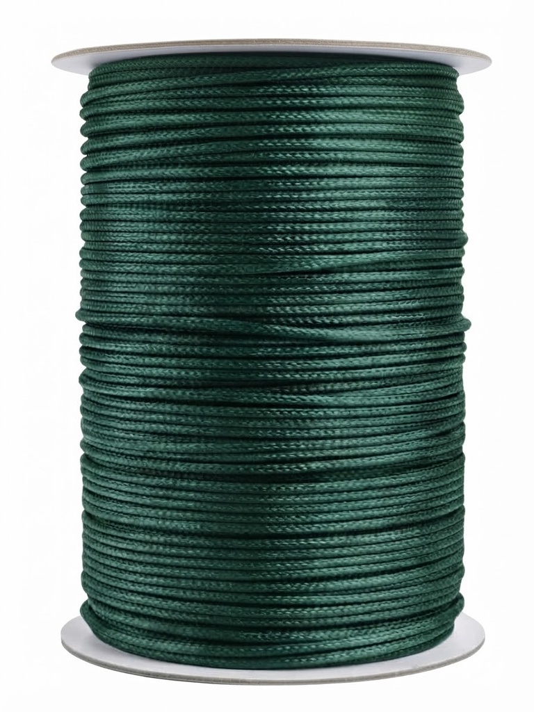 Cordón Coreano 1mm rollo verde x 10mts  