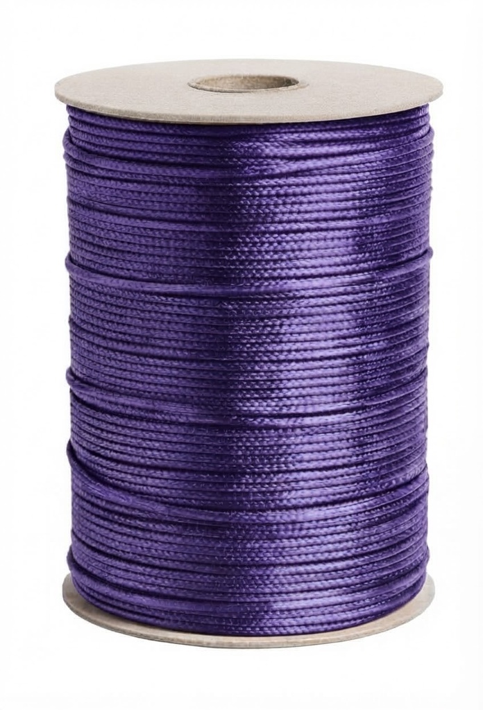 Cordón Coreano 1mm rollo violeta x 10mts 