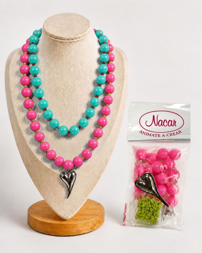  Set Collar Chicle Rosa
