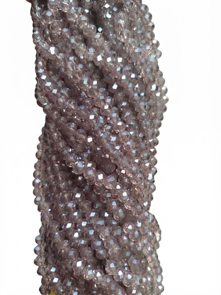 Cristal de roca 6mm lila palido tornasol (GF) 