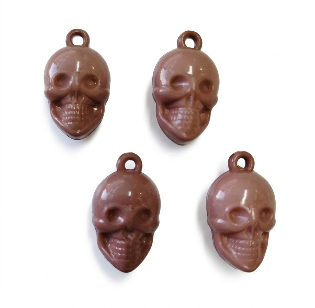 Dije calavera rosa x 4un