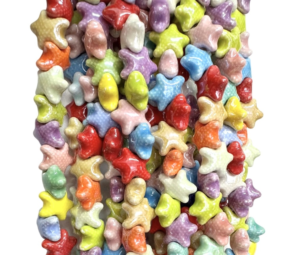 Cerámica estrella mar multicolor tira x 40 un 