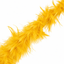 Boa de plumas amarillo x 2mt.