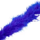 Boa de plumas azúl x 2mt.