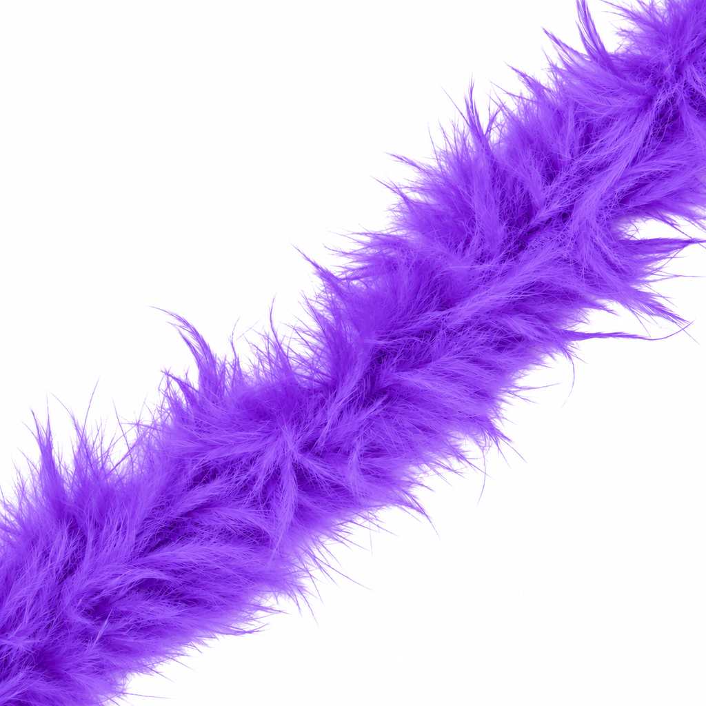 Boa de plumas violeta x 2mt.
