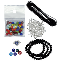 Set Pulseras 7 chakras 6mm negro
