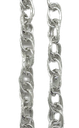Cadena aluminio plata N°8 x 1mt