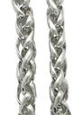 Cadena aluminio plata N°1 x 1mt 