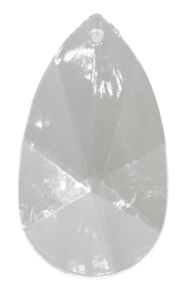 Cairel acrílico trans. pasante irregular 20x29x18mm x 2un #2