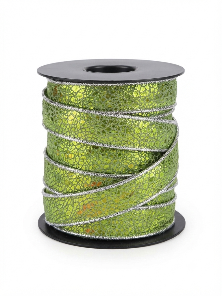 Cinta guarda lurex 15mm verde x 1 mt.