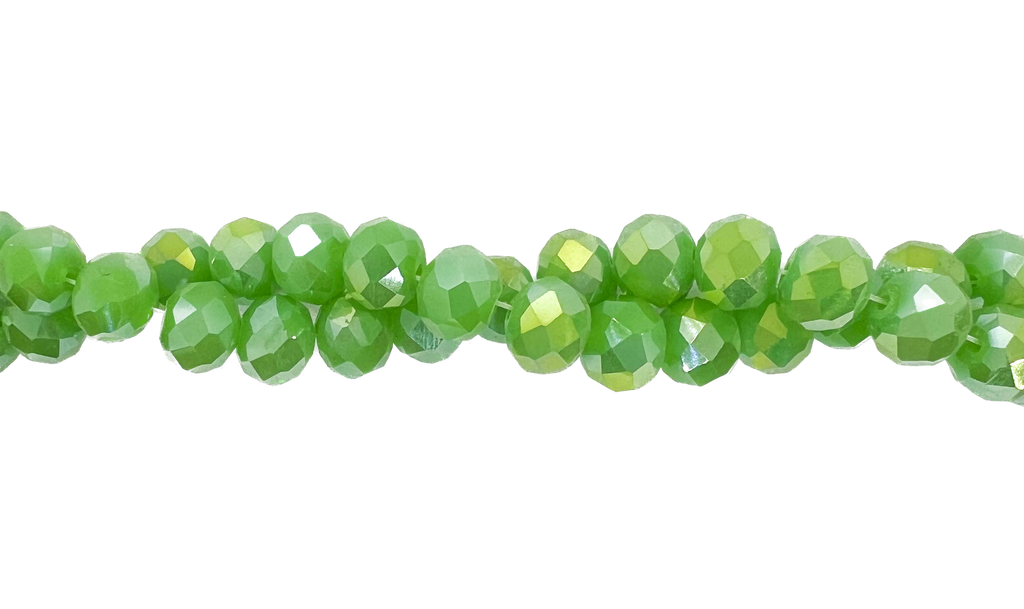 Cristal de roca 10mm verde opalino tornasol