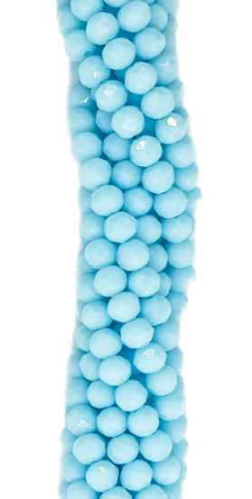 Cristal de roca 4mm celeste opaco