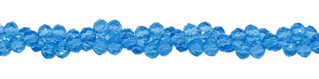 Cristal de roca 4mm celeste transparente