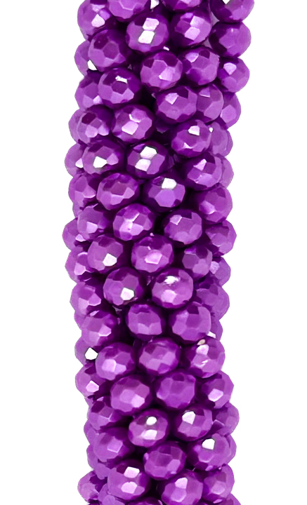 Cristal de roca 4mm metalizado x tira #004