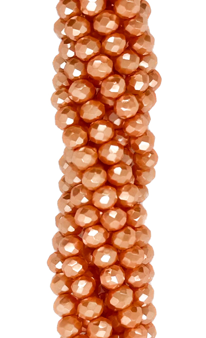 Cristal de roca 4mm metalizado x tira #006