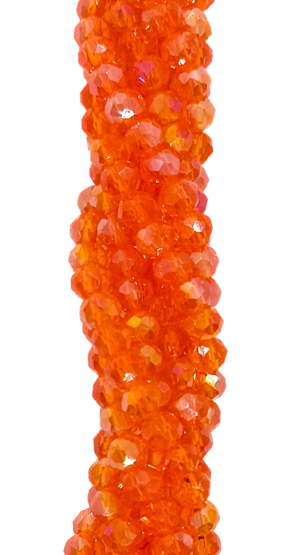 Cristal de roca 4mm naranja transp tornasol