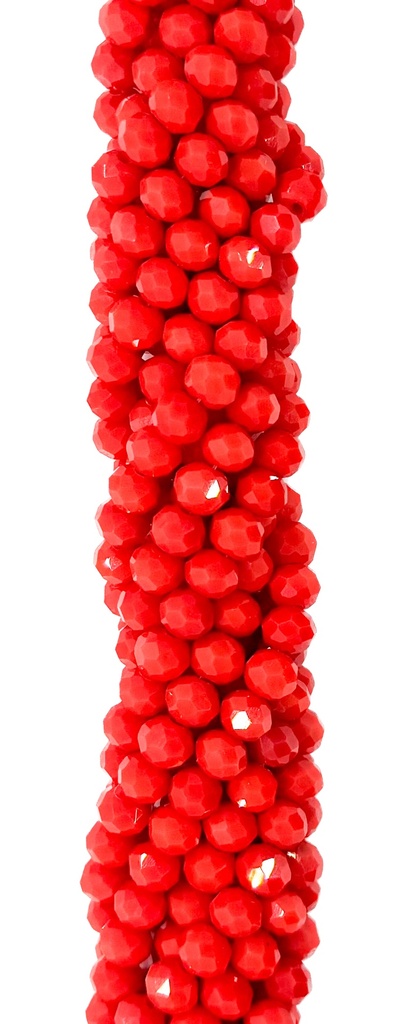 Cristal de roca 4mm rojo opaco