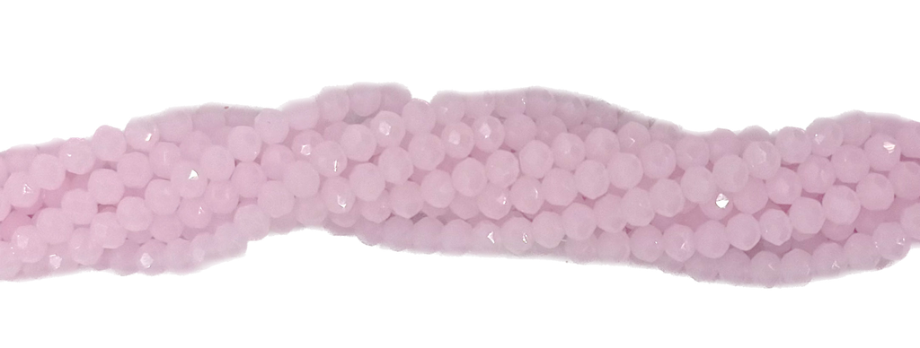 Cristal de roca 4mm rosa opalino tornasol