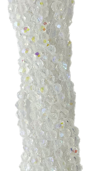 Cristal de roca 4mm transparente tornasol (GB)