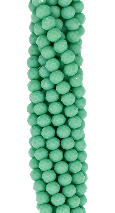 Cristal de roca 4mm verde agua opaco