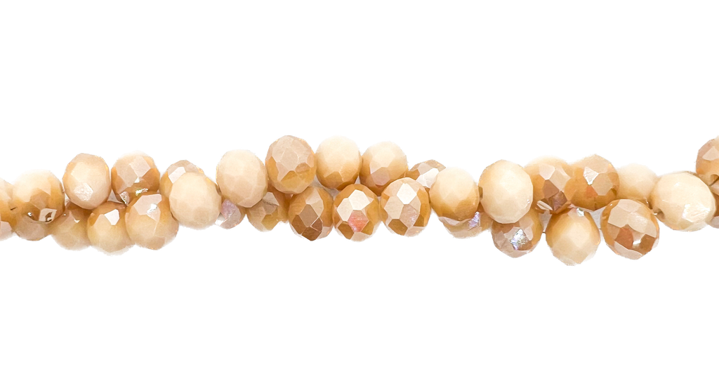 Cristal de roca 8mm rojo tornasol