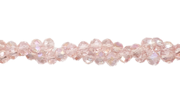 Cristal de roca 8mm rosa tornasol (GI)