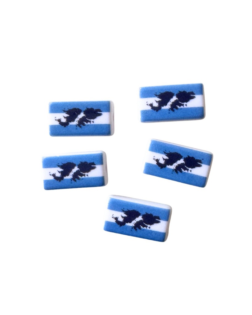 Plástico bandera Argentina Malvinas x 5 un. 