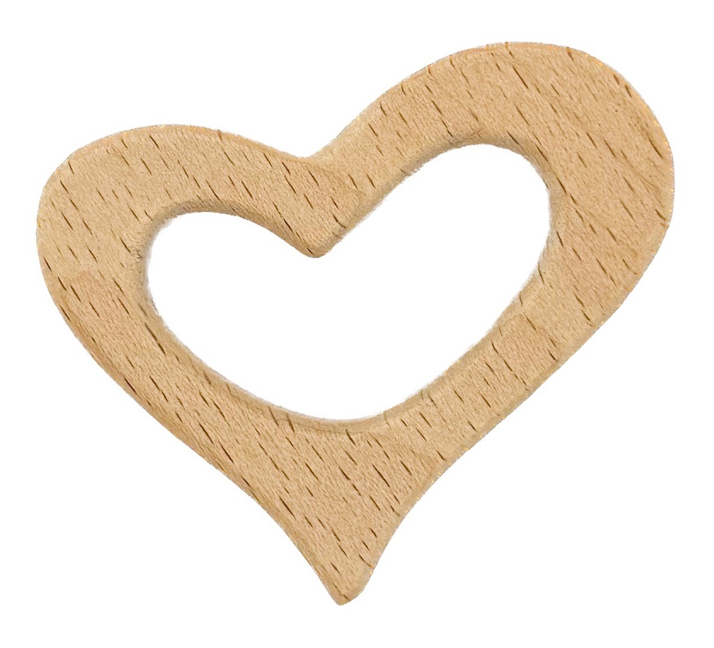 Corazón madera 50x50 x 1 un.