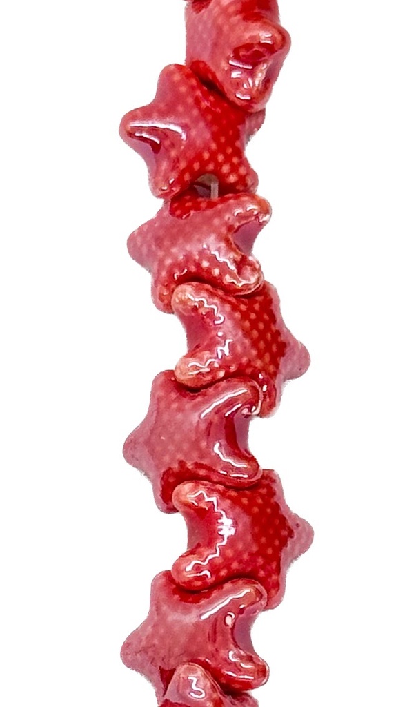 Cerámica 12 mm estrella mar rojo