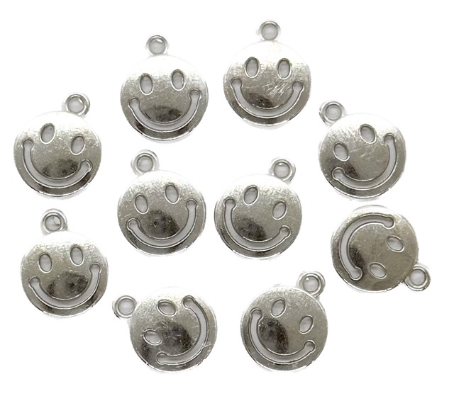 Dije fundición SMILE niquel x 12 un.