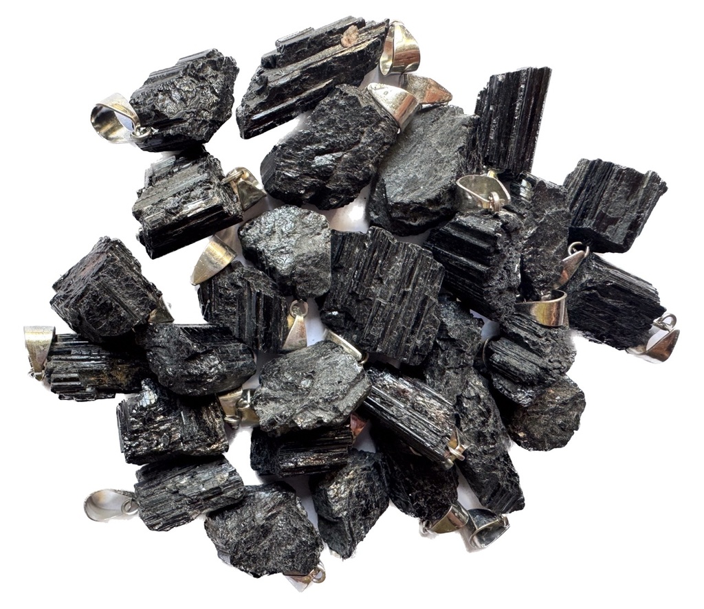 Dije piedra turmalina c/pitón x 1 un. 