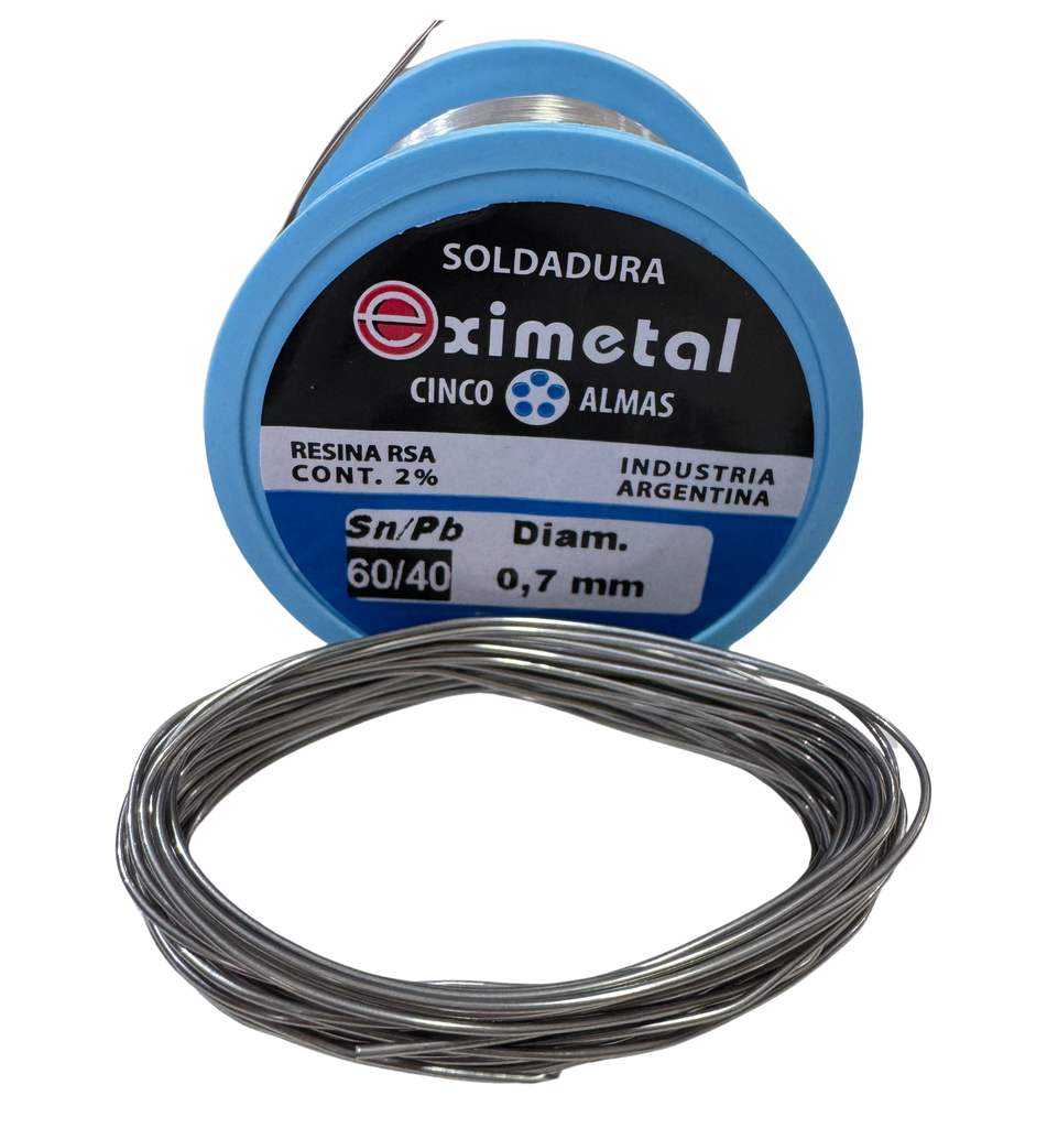 Estaño 0.7mm x 5 mts.