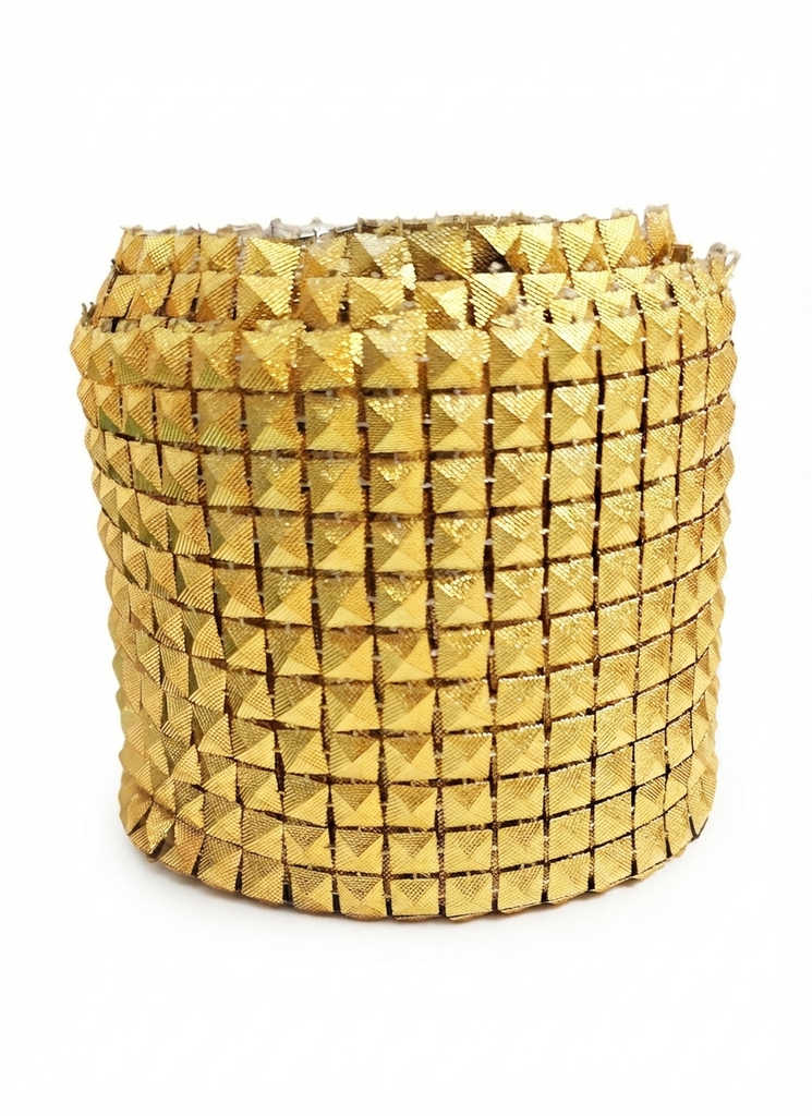 Falso Strass c/forma dorado #2 x 1mt