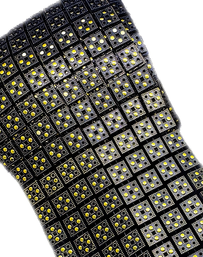 Falso strass c/forma bronce x 1mt.