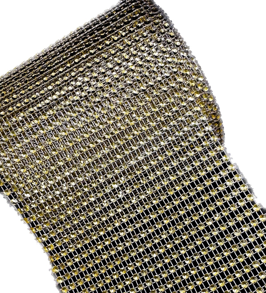 Falso strass marrón 24 líneas x 1 mt.