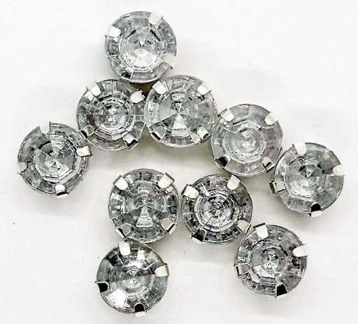 [11035] Gema engarzada redonda plata 8mm x 10un.