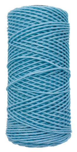 Hilo encerado celeste bebe