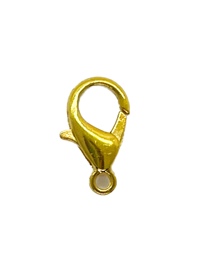 Mosquetón hierro 14mm dorado